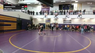 126 lbs Quarterfinal - Kinli Bitton, Rocky Mountain vs Kaislee Nyberg, Greybull MS