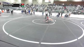 57 lbs Round Of 16 - Bryson Carlson, Ripon Tribe Wrestling vs Trenton Boisa, Warriors Of Christ