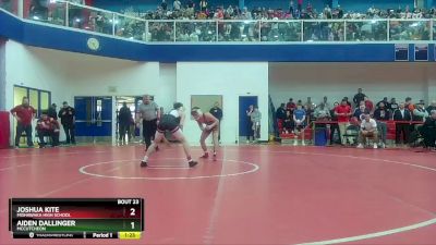 120 lbs Champ. Round 1 - Aiden Dallinger, McCutcheon vs Joshua Kite, Mishawaka High School