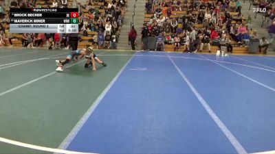 75 lbs Champ. Round 2 - Brock Becker, DC Elite vs Maverick Miner, Westfield Razorbacks Wrestling
