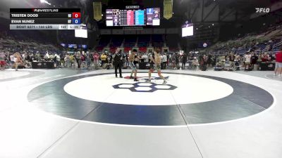 144 lbs Cons. Sub-rd Of 32 - Tristen Dood, MI vs Evan Nunez, NY