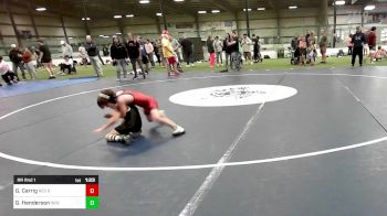 K-2 C lbs Rr Rnd 1 - Greyson Carrig, Red Roots Wrestling Club vs Gunner Henderson, Independent