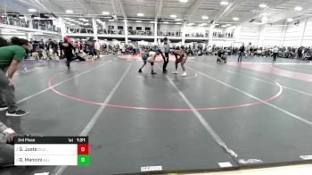 170 lbs 3rd Place - Giovany Juste, Oliver Ames vs Gavin Mancini, Billerica