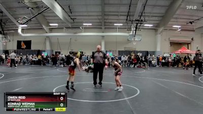 70 lbs Semifinal - Konrad Weiman, North East Jr Wrestling vs Owen Reid, EP Rattlers