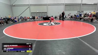 100 lbs Round 5 (6 Team) - Jaidyn Alvarado, Kansas vs Mia Skinner, Ohio Red