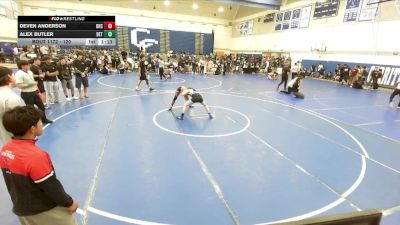 120 lbs Champ. Round 2 - Alex Butler, Villa Park High School vs Deven Anderson, Downey High School