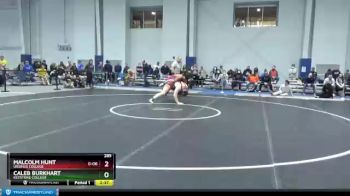 285 lbs Quarterfinal - Caleb Burkhart, Keystone College vs Malcolm Hunt, Ursinus College