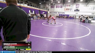 285 lbs Round Two - Logan Leeson, West Valley (Spokane) vs Brendan Hughes, Mt. Spokane