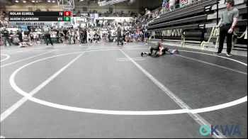 61 lbs Quarterfinal - Nolan Elwell, Tuttle Wrestling vs Jaxon Clayborn, WTC