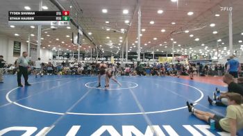 128 lbs Quarterfinal - Tyden Shuman, Steller Trained Bossk - HSC vs Ethan Hauser, Prestige Worldwide Blue - HSC