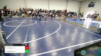 85 lbs Semifinal - Derek Craig Jr, R.A.W. vs Body Johnson, Checotah Matcats