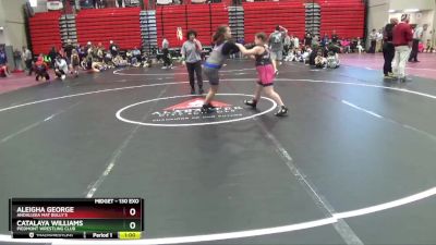 130 EXO Round 2 - Catalaya Williams, Piedmont Wrestling Club vs Aleigha George, Andalusia Mat Bully`s