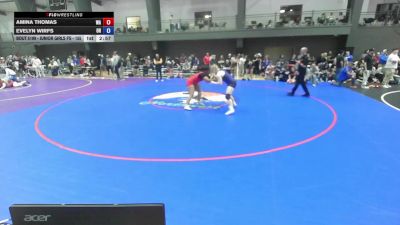 Junior Girls FS - 170 lbs Cons. Round 3 - Amina Thomas, WA vs Evelyn Wirfs, OR