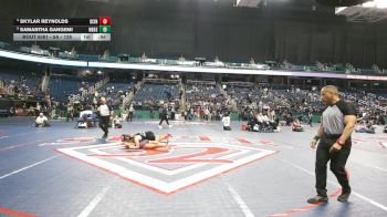 5A - 126 lbs Cons. Round 1 - Samantha Gangemi, North Buncombe High School vs Skylar Reynolds, Dixon