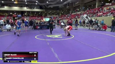 113 lbs Cons. Round 3 - Brody Black, IA vs Conner Chancellor, OK