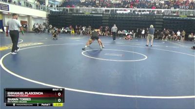 141 lbs Champ. Round 2 - Emmanuel Plascencia, Fresno City College vs Shawn Torres, Rio Hondo College