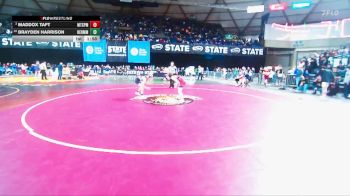 Boys 3A 106 lbs Quarterfinal - Maddox Taft, Mt. Spokane vs Brayden Harrison, Hermiston