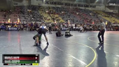 165 lbs Placement Matches (16 Team) - Dajun Johnson, Wisconsin-Parkside vs Bradley Mayse, Grand Valley State