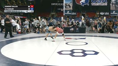 88 lbs Cons. Sub-rd Of 16 - Kamden Gallus, Minnesota vs CJ Fassler, Ohio