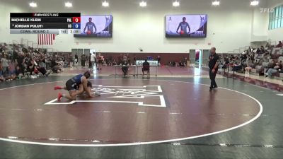 180 lbs Cons. Round 3 - Jordan Puluti, Cerritos College vs Michelle Klein, Palomar College