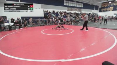 63 lbs Quarterfinal - Noah Alvarez, SoCal Hammers vs Nathaniel Vasquez, Mantanona TC