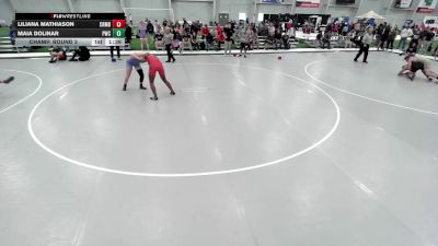 JR GIRLS HARDLUCK - 144.8-152.8 Champ. Round 3 - Liliana Mathiason, Coon Rapids Mat Bandits Wrestling Club vs Maia Dolinar, Piper Wrestling Club