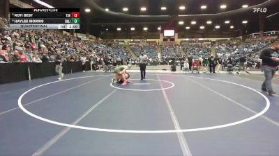 125 lbs Quarterfinal - Koti Best, Topeka-Seaman Hs vs Haylee Morris, Basehor-Linwood HS
