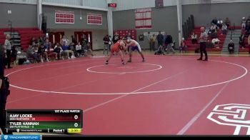 197 lbs Finals (2 Team) - Tyler Hannah, UW Platteville vs Ajay Locke, Ohio Northern