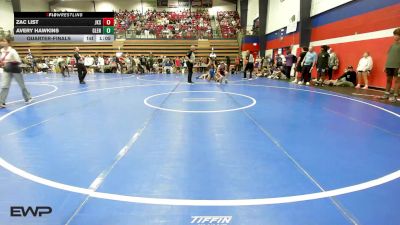 140 lbs Quarterfinal - Zac List, Jenks vs Avery Hawkins, Glenpool