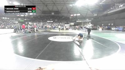 Boys 1B/2B 106 Cons. Round 3 - Michael Winn, Kettle Falls vs Nathan Elliott, Darrington