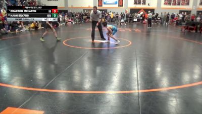 78 lbs Semifinal - Braxton McLaren, Hammerin Hawks vs Nash Bevans, Hawkeye Wrestling Academy