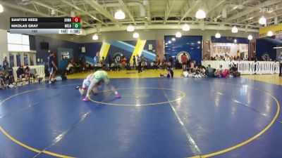 150 lbs Quarters & Wb (16 Team) - Sawyer Rees, SOWA vs Nikolas Gray, Wellington Black