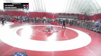 130 lbs 1st Place Match - Kit Alsaker, Team Nazar Training Center vs Salome Benson, Wisconsin