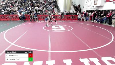 120 lbs Quarterfinal - Jocelyn Antes, Frontier vs Adriana DeGroat, Framingham