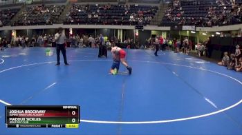 70 lbs Semifinal - Joshua Brockway, Summit Wrestling Academy vs Maddux Sickles, Jesup Mat Club