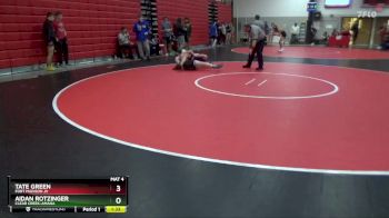 138 lbs Round 5 - Aidan Rotzinger, Clear Creek-Amana vs Tate Green, Fort Madison JV