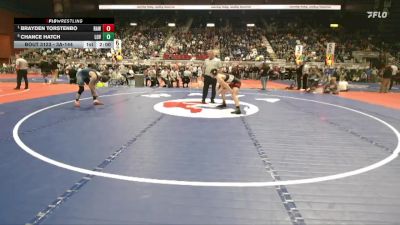 3A-144 lbs Quarterfinal - Brayden Torstenbo, Rawlins vs Chance Hatch, Lovell