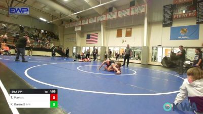 110 lbs Final - Trax May, Grove Takedown Club vs Kamden Barnett, Bristow Youth Wrestling