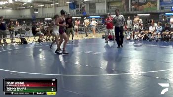 125 lbs Placement Matches (8 Team) - Issac Young, Alabama Elite Black vs Tommy Banas, Short Time WC