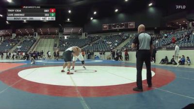 285 lbs Champ. Round 1 - Troy Ceja, CumberlandKY vs Luis Jimenez, Southeastern