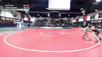 120 lbs Cons. Round 4 - Dino Taxon, Mission Viejo vs Patrick Leffard, Chaparral