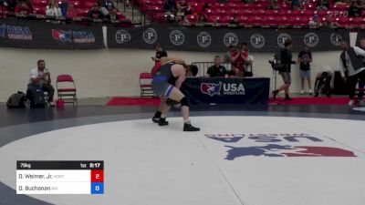 79 kg Cons 64 #2 - Dwight Weimer, Jr., North County Wrestling Club vs Drake Buchanan, Air Force Regional Training Center