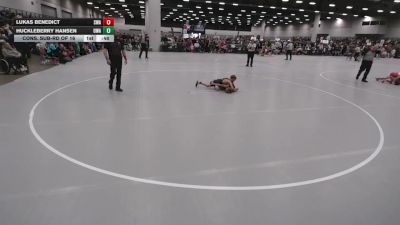 71 lbs Cons. Sub-rd Of 16 - Lukas Benedict, Sebolt Wrestling Academy vs Huckleberry Hansen, Ubasa Wrestling Academy