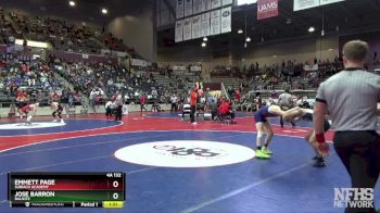 4A 132 lbs Quarterfinal - Emmett Page, Subiaco Academy vs Jose Barron, Bauxite