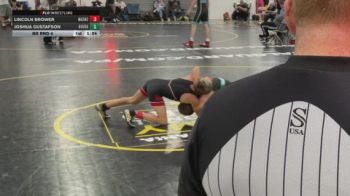 90 lbs Rr Rnd 4 - Lincoln Brower, Mat Assassins Gold - BHSE vs Joshua Gustafson, Ground Up USA Titans - BHSE