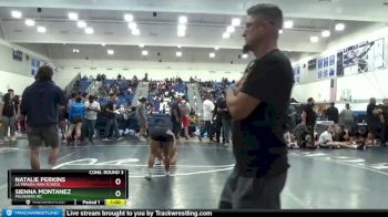 106 lbs Cons. Round 3 - Natalie Perkins, La Mirada High School vs Sienna Montanez, Pounders WC