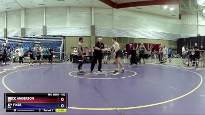 132 lbs Cons. Round 4 - Beck Anderson, OH vs Ky Fikes, OH