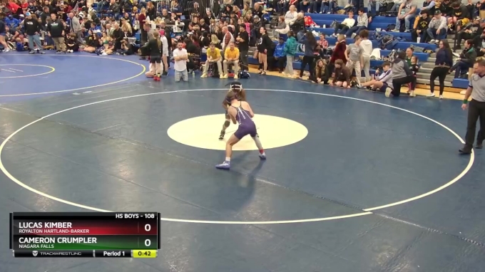 108 lbs 5th Place Match - Cameron Crumpler, Niagara Falls vs Lucas ...