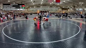 150 lbs 2nd Wrestleback (8 Team) - Jack (John) Garrett, Ravenwood High School vs Harlen Hunley, Knoxville Halls High School