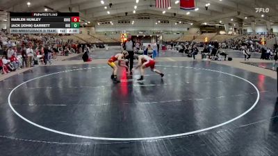 150 lbs 2nd Wrestleback (8 Team) - Jack (John) Garrett, Ravenwood High School vs Harlen Hunley, Knoxville Halls High School